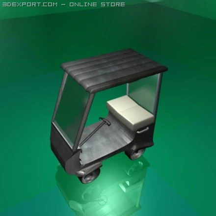golf cart 3D Model .c4d .max .obj .3ds .fbx .stl .blend 