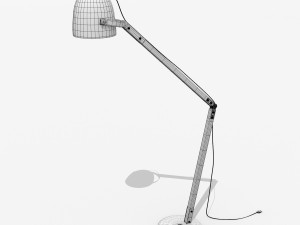 butler fs style stand lamp 3D मॉडल