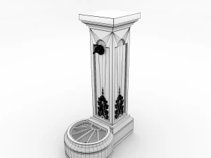 concrete watertap column 3D Model