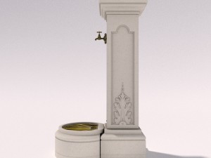 concrete watertap column Modelo 3D