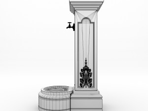 concrete watertap column Modelo 3D