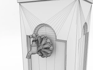 concrete watertap column 3D Model