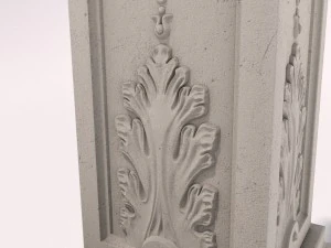 concrete watertap column 3D Model