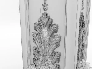 concrete watertap column 3D Model