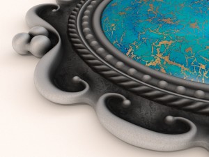 torquoise pendant Modèle 3D