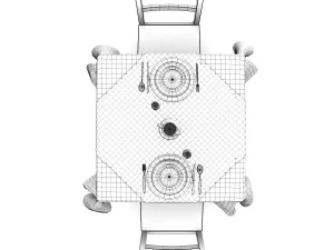 dining table 3D Model