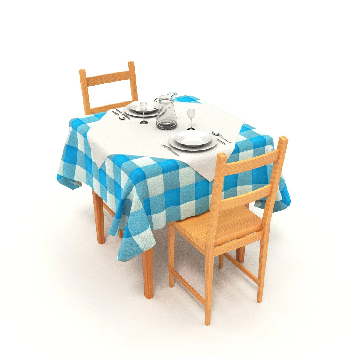 dining table 3D Model .c4d .max .obj .3ds .fbx .stl .blend 