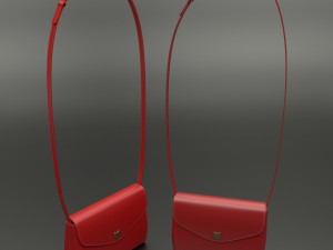 red handbag Modelo 3D