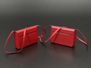 red handbag Modelo 3D