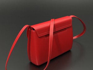 red handbag Modelo 3D