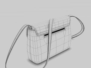 red handbag Modelo 3D
