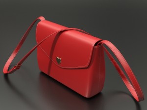 red handbag Modelo 3D