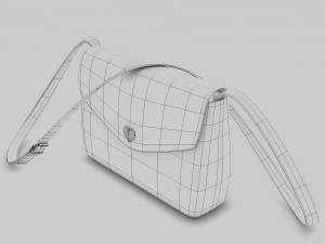 red handbag Modelo 3D