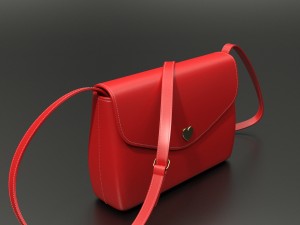 red handbag Modelo 3D