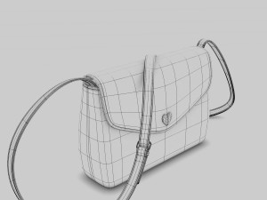 red handbag Modelo 3D