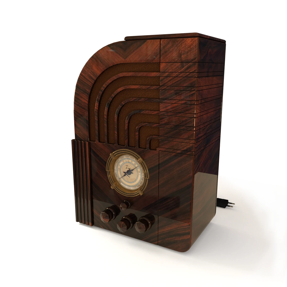 r&aacute;dio zenith 812 Modelo 3D .c4d .max .obj .3ds .fbx .stl .blend 