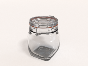 glass jar - small 3D Модель