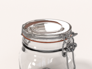 glass jar - small 3D 模型