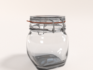 glass jar - small 3D 模型