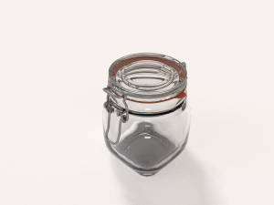 glass jar - small 3D 模型