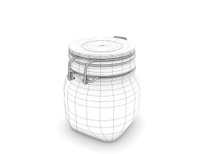 glass jar - small 3D 模型
