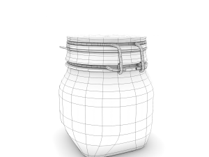 glass jar - small 3D 模型
