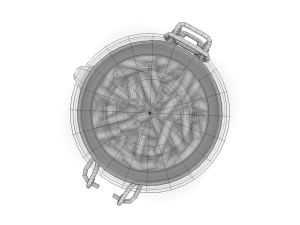 glass jar with pasta 3Dモデル