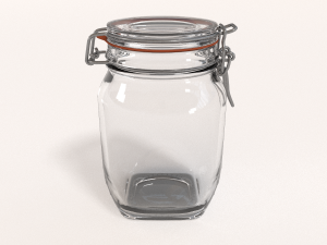 glass jar - medium 3D Модель