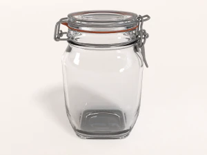 glass jar - medium 3D Model