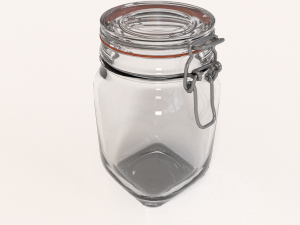 glass jar - medium 3D 模型