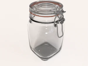 glass jar - medium 3D Model