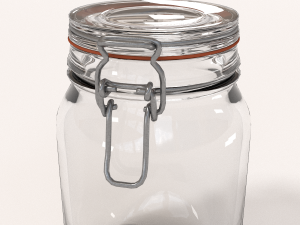 glass jar - medium 3D 模型