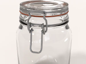 glass jar - medium 3D Model