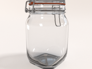 glass jar - medium 3D 模型