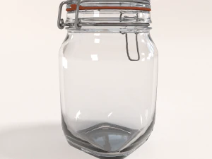 glass jar - medium 3D Model