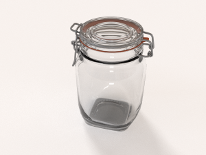 glass jar - medium 3D 模型