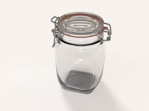 glass jar - medium 3D Model