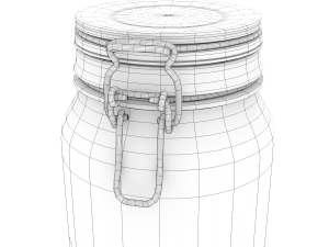 glass jar - medium 3D 模型