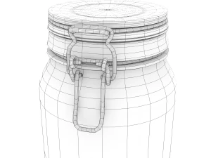 glass jar - medium 3D Model