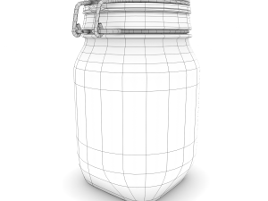 glass jar - medium 3D 模型