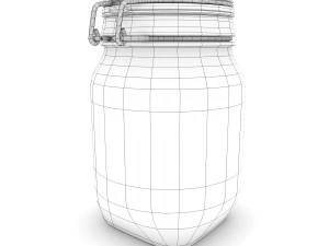 glass jar - medium 3D Model