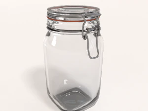 玻璃罐-大 3D 模型