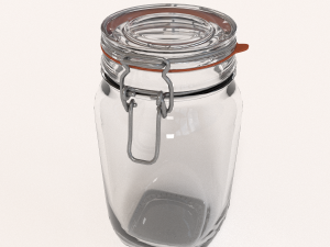 glass jar - big 3D मॉडल