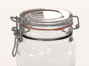 glass jar - big 3D मॉडल