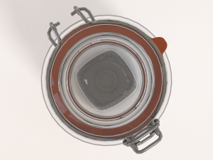 glass jar - big 3D मॉडल
