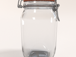 glass jar - big 3D मॉडल