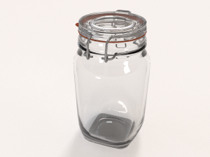 glass jar - big 3D मॉडल