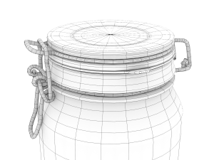 glass jar - big 3D मॉडल