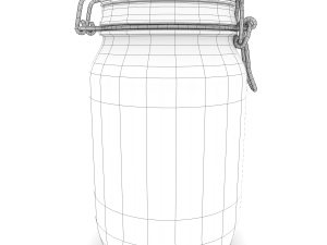 glass jar - big 3D मॉडल