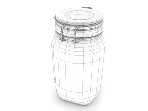glass jar - big 3D मॉडल